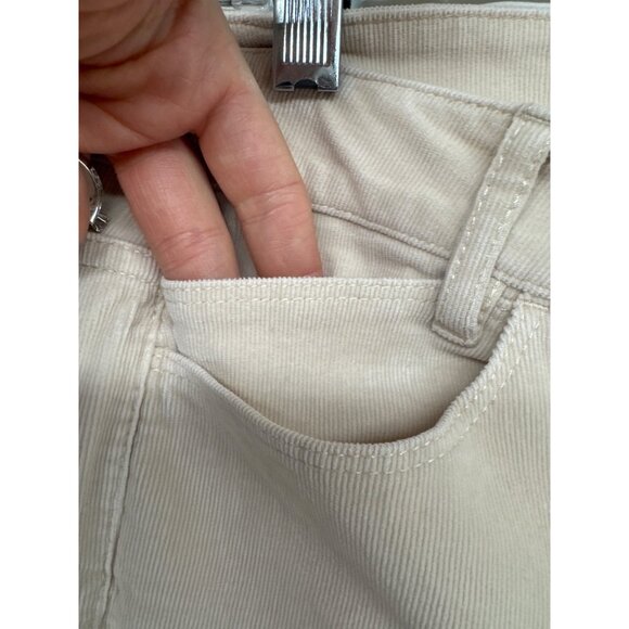 J.Jill Corduroy Women Pant Sz 10 White Slim Fit Stretch Comfy Casual Modern City - Picture 4 of 11